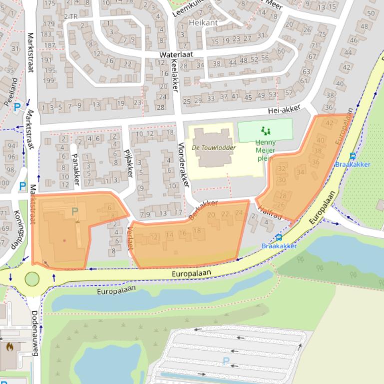 Kaart van postcodegebied 5171SR.