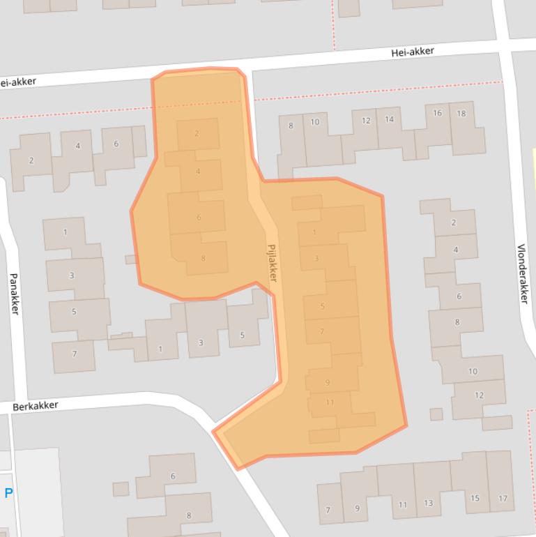 Kaart van postcodegebied 5171SZ.