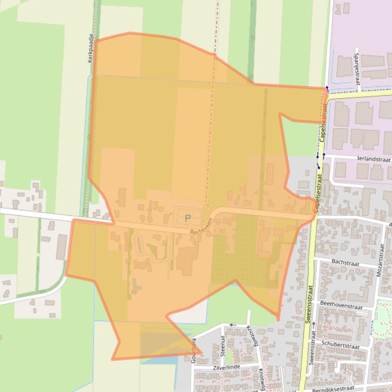 Kaart van postcodegebied 5171TA.