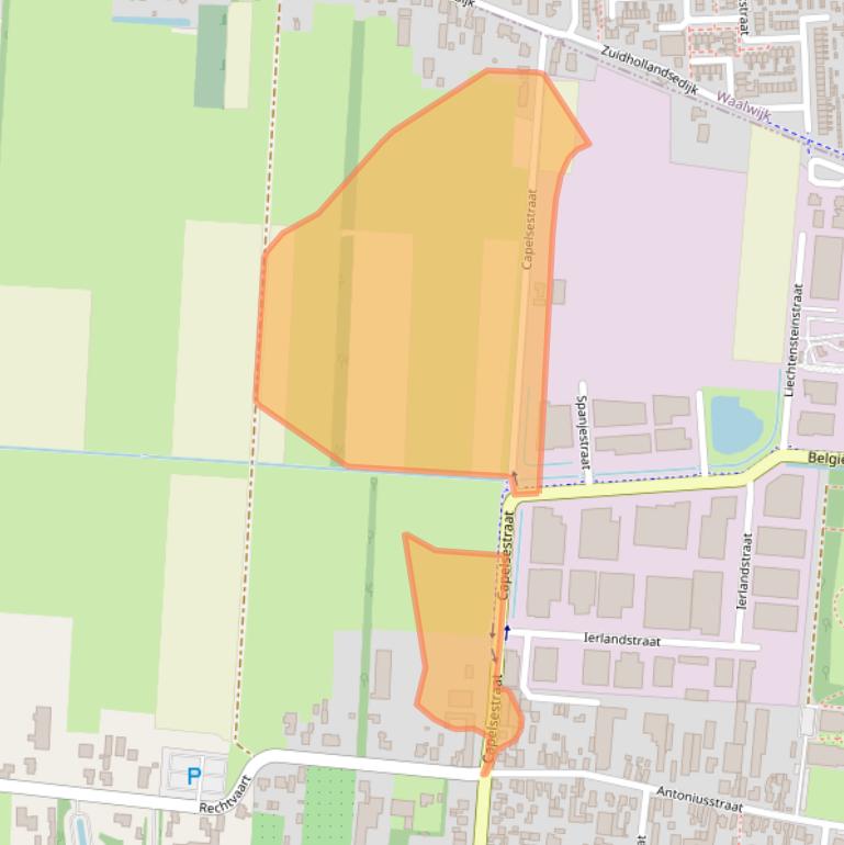 Kaart van postcodegebied 5171TC.