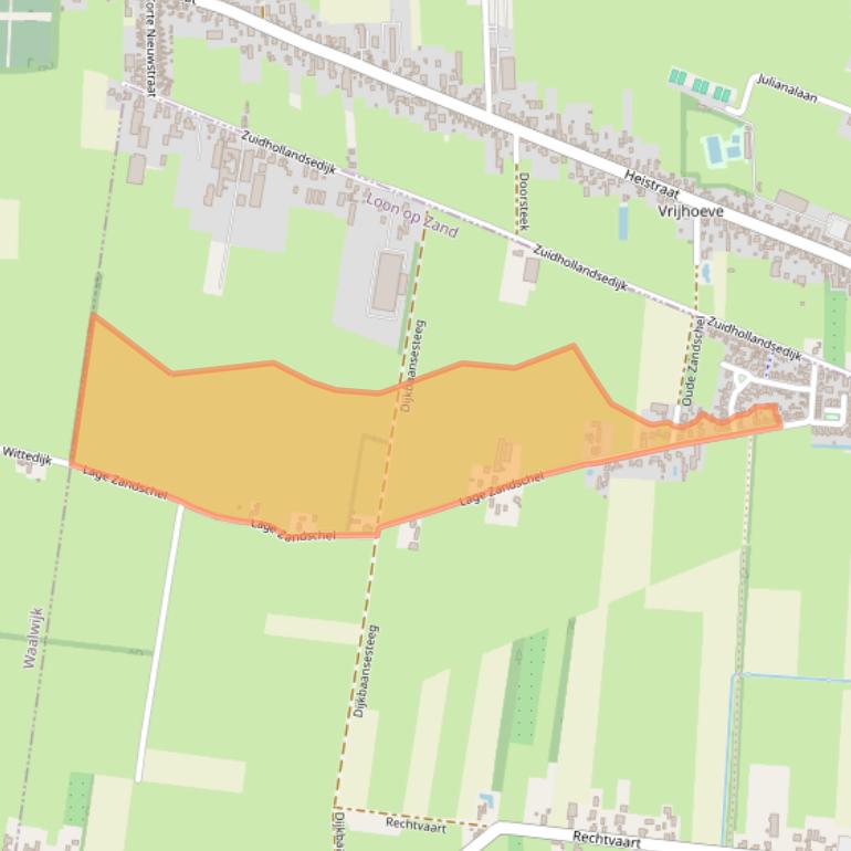 Kaart van postcodegebied 5171TG.