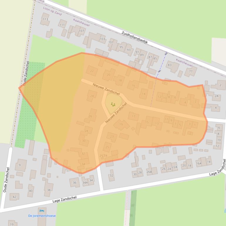 Kaart van postcodegebied 5171TN.