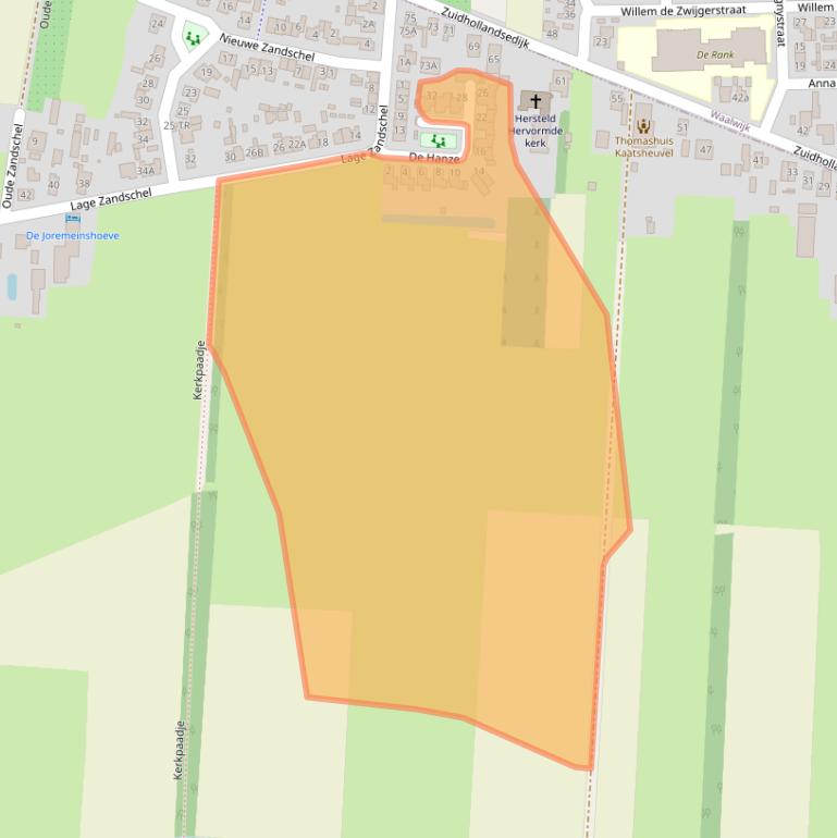 Kaart van postcodegebied 5171TR.