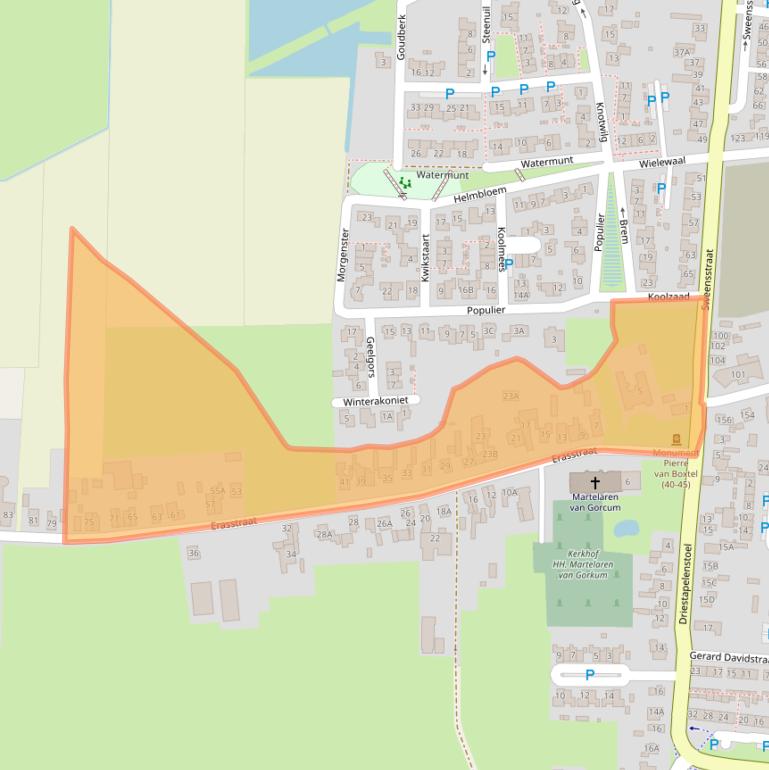 Kaart van postcodegebied 5171VG.