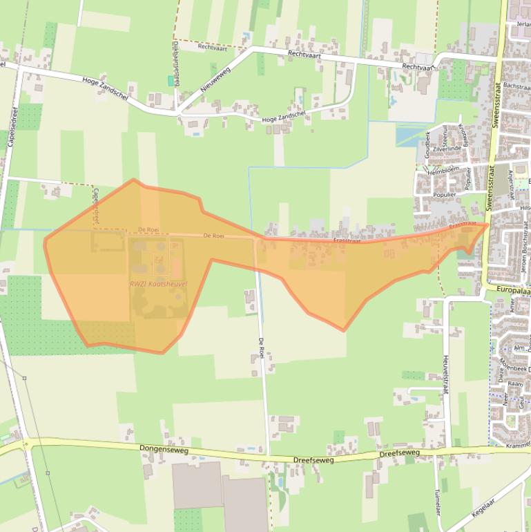 Kaart van postcodegebied 5171VH.