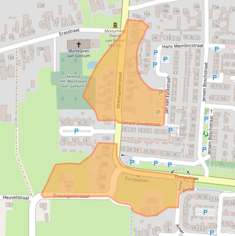 Kaart van postcodegebied 5171VK.