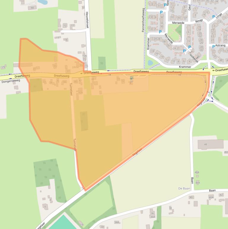 Kaart van postcodegebied 5171VM.