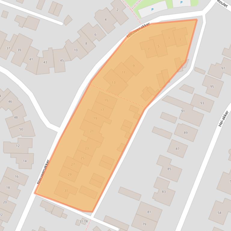 Kaart van postcodegebied 5171WC.