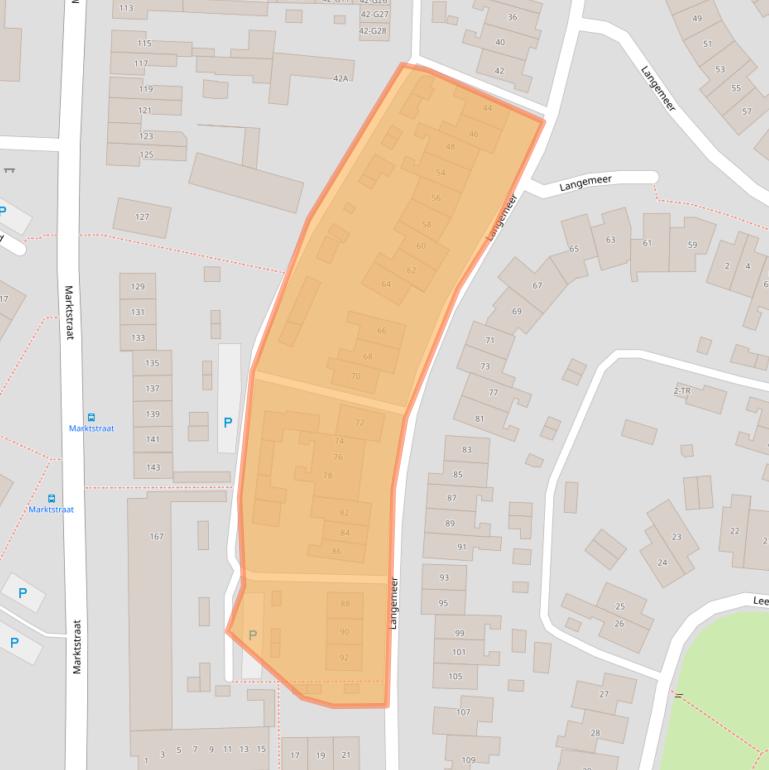 Kaart van postcodegebied 5171WJ.