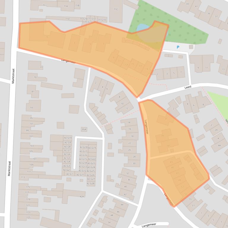 Kaart van postcodegebied 5171WK.