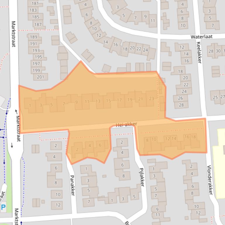 Kaart van postcodegebied 5171WN.