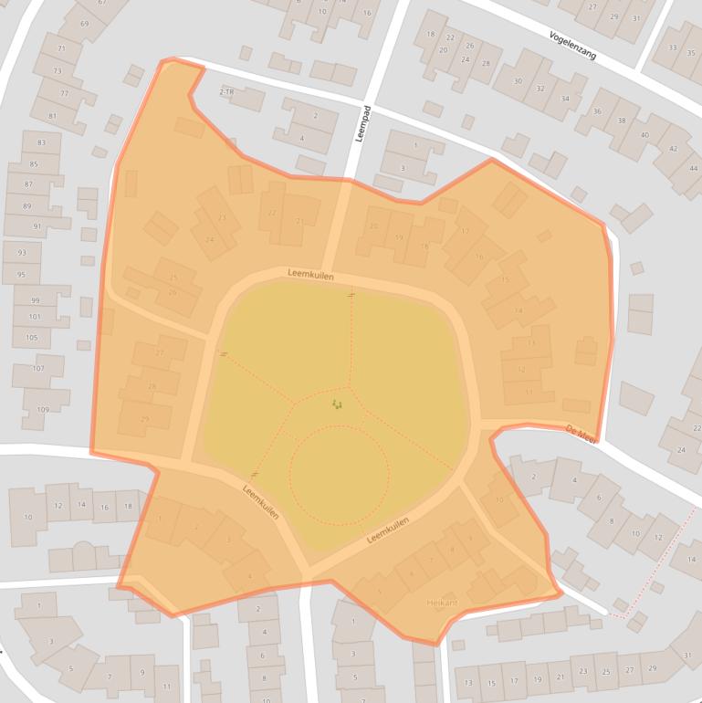 Kaart van postcodegebied 5171WV.