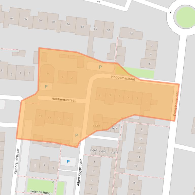 Kaart van postcodegebied 5171XA.