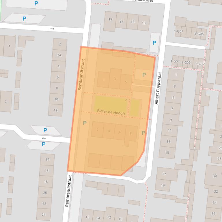 Kaart van postcodegebied 5171XC.