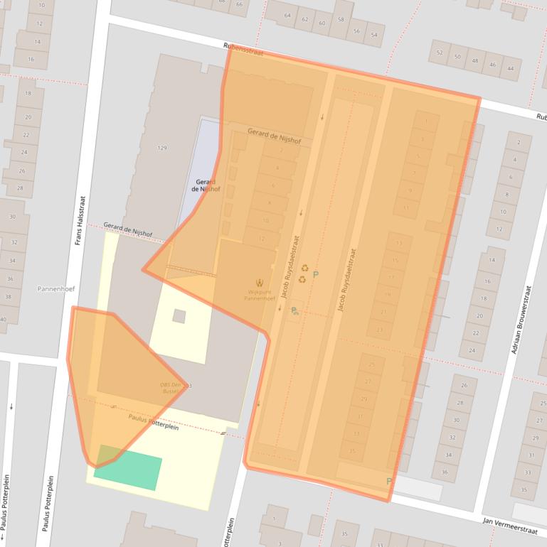 Kaart van postcodegebied 5171XH.
