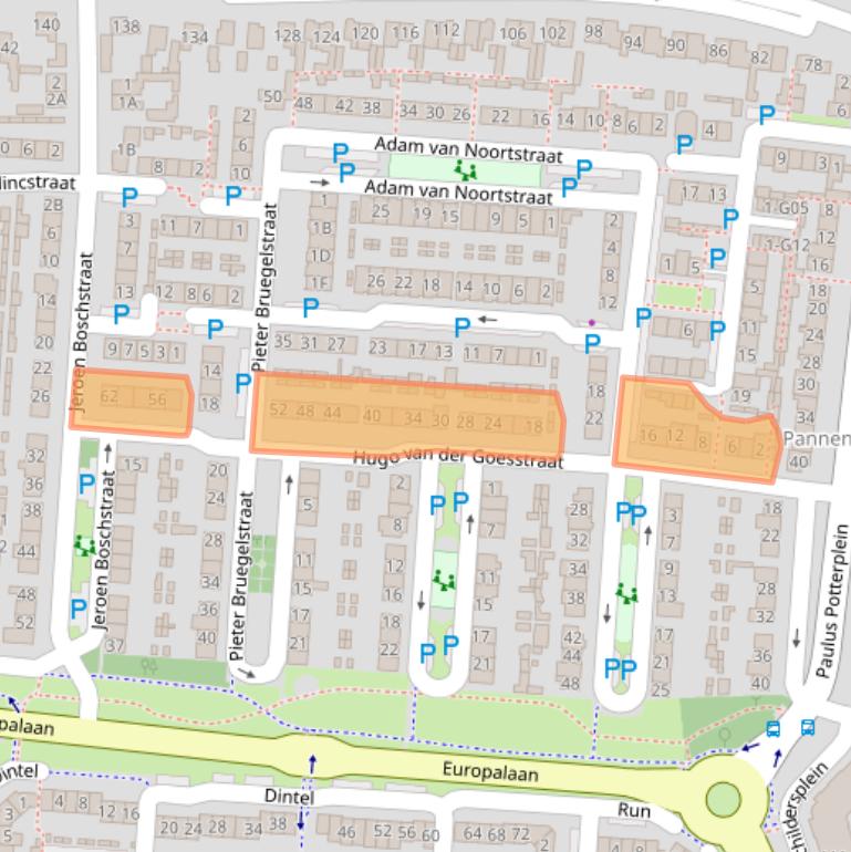 Kaart van postcodegebied 5171XM.