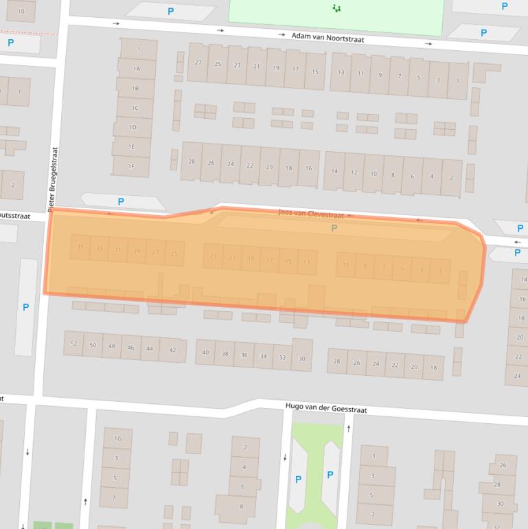 Kaart van postcodegebied 5171XP.