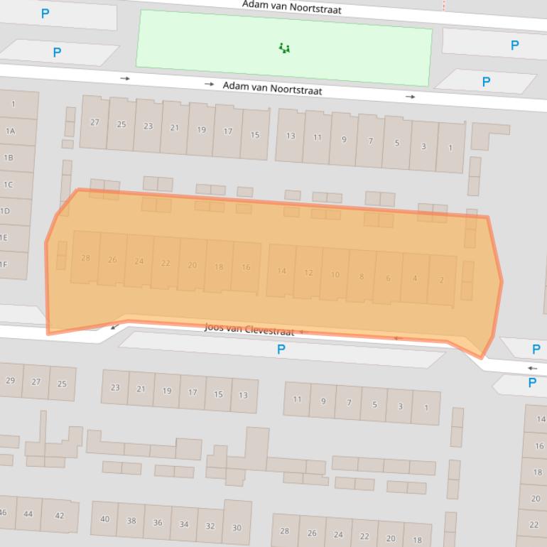 Kaart van postcodegebied 5171XR.