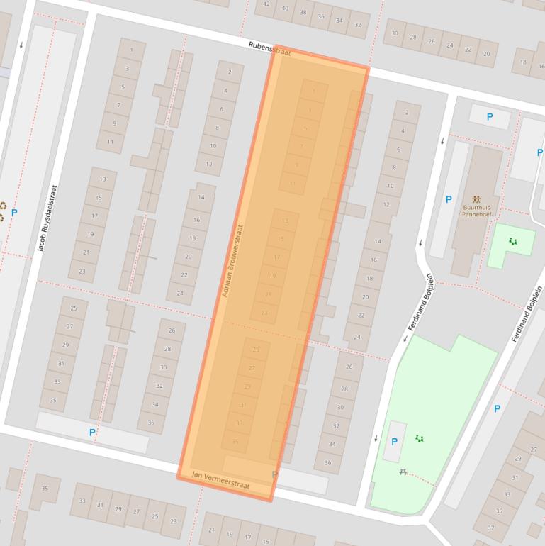 Kaart van postcodegebied 5171ZA.