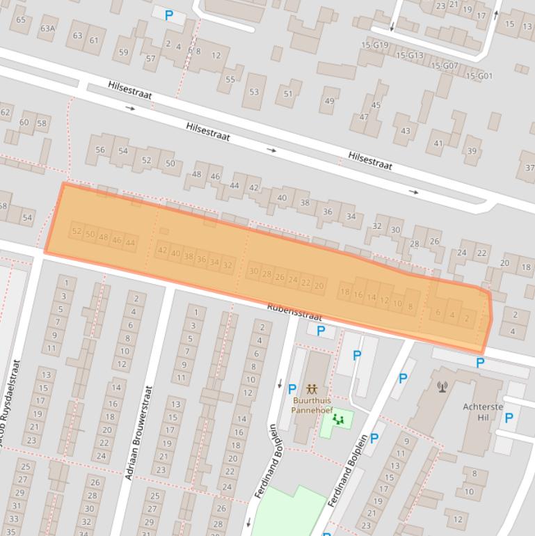 Kaart van postcodegebied 5171ZJ.