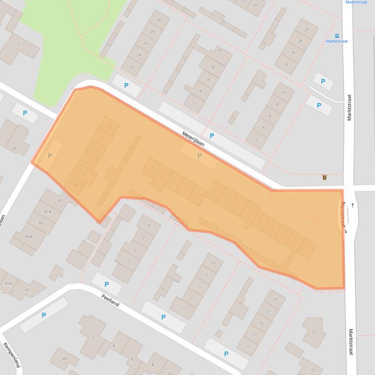 Kaart van postcodegebied 5171ZN.