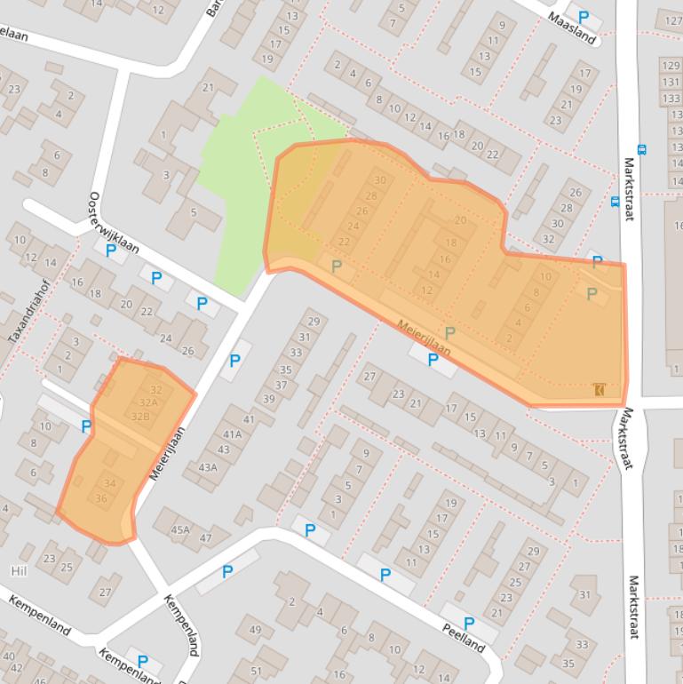 Kaart van postcodegebied 5171ZP.