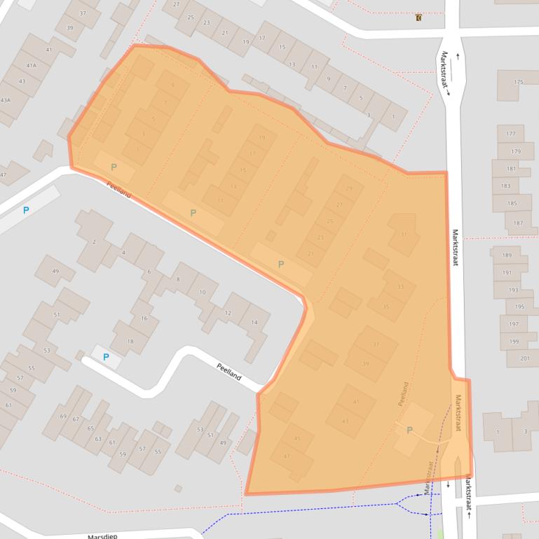 Kaart van postcodegebied 5171ZR.