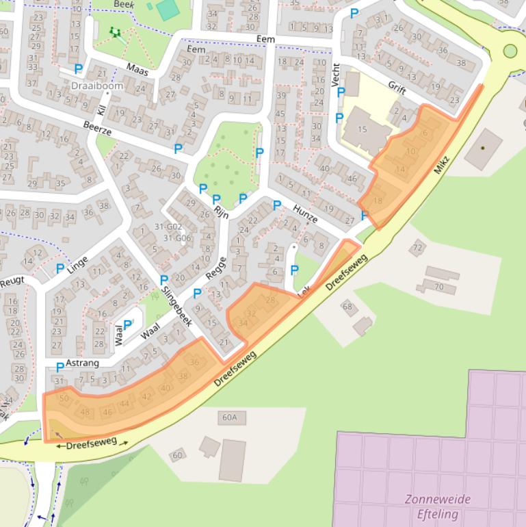 Kaart van postcodegebied 5172BR.