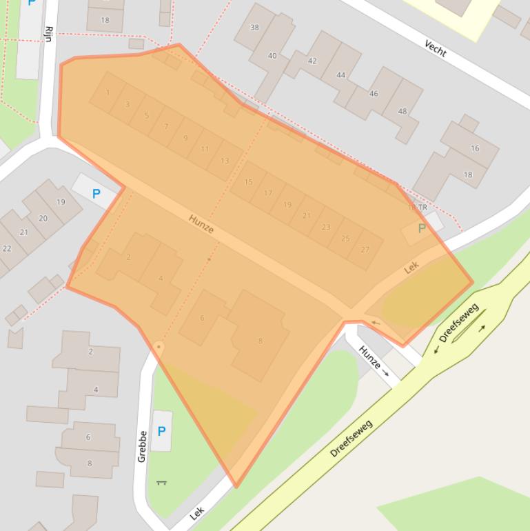 Kaart van postcodegebied 5172BX.