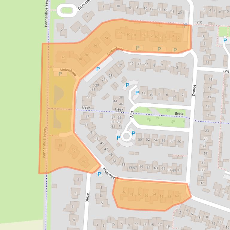 Kaart van postcodegebied 5172CG.