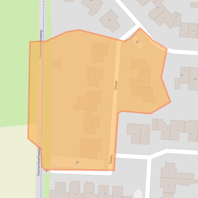 Kaart van postcodegebied 5172DB.