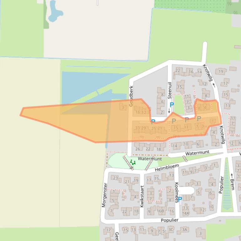Kaart van postcodegebied 5172GN.