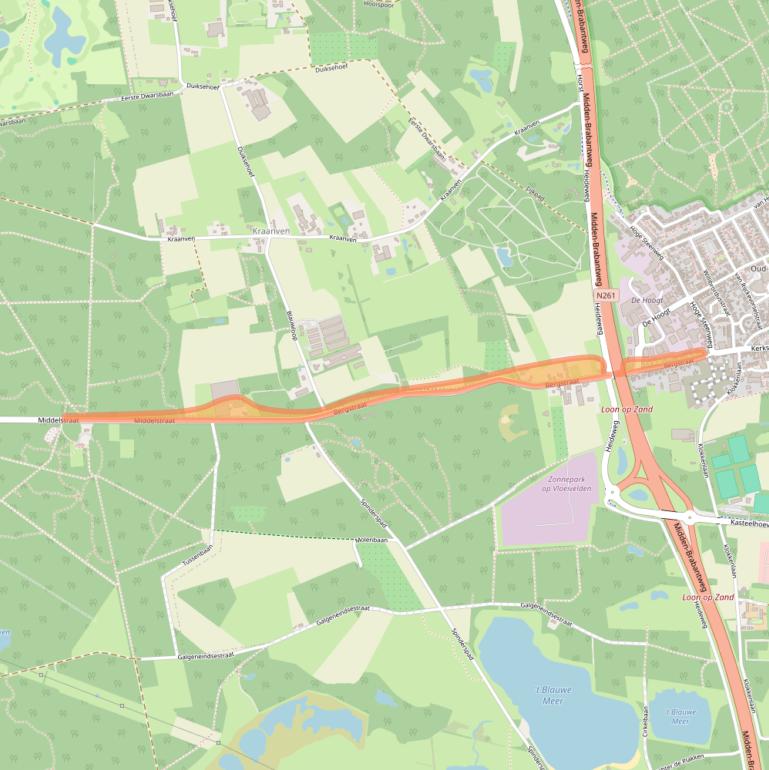 Kaart van postcodegebied 5175AC.