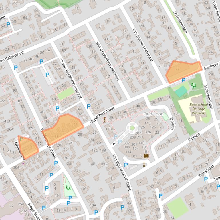 Kaart van postcodegebied 5175AK.