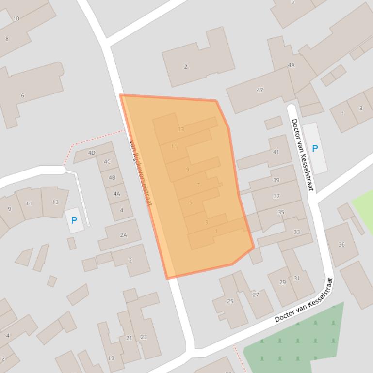Kaart van postcodegebied 5175AR.