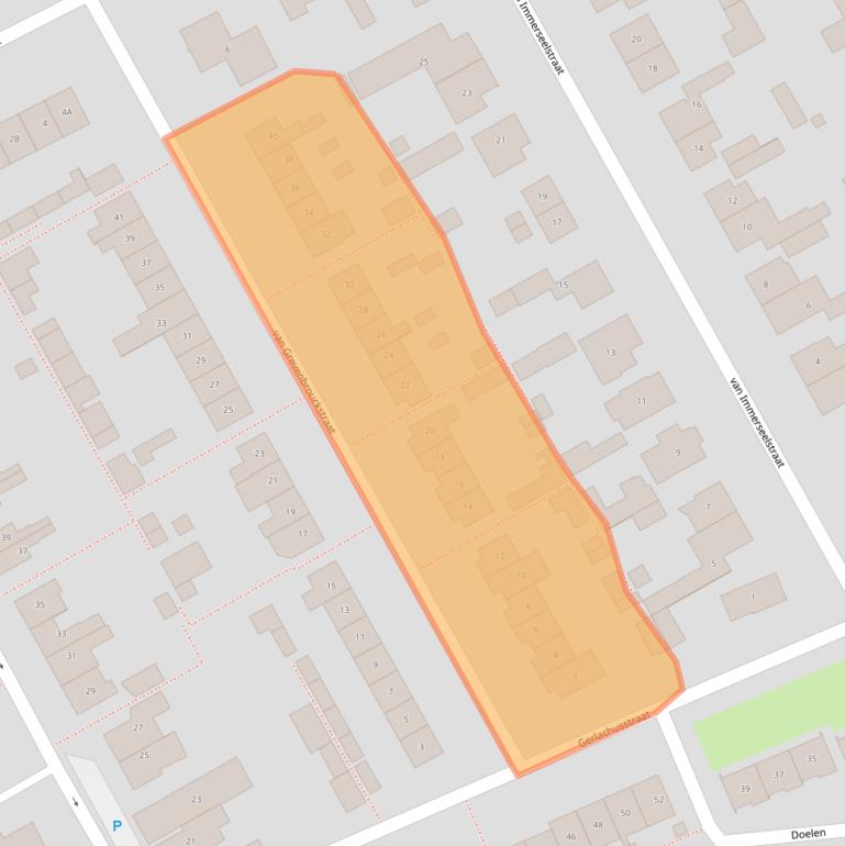 Kaart van postcodegebied 5175AV.