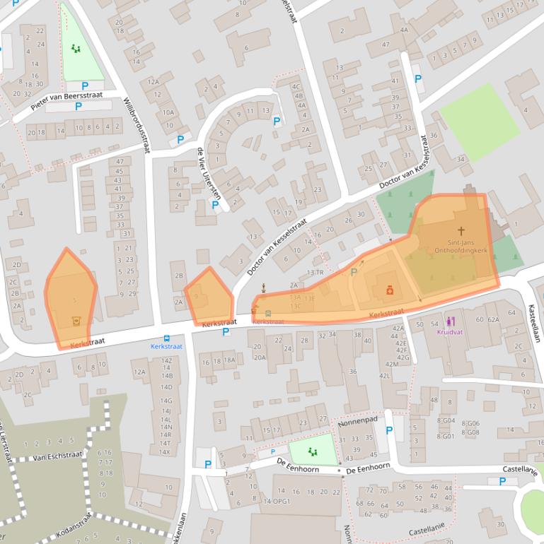 Kaart van postcodegebied 5175BA.