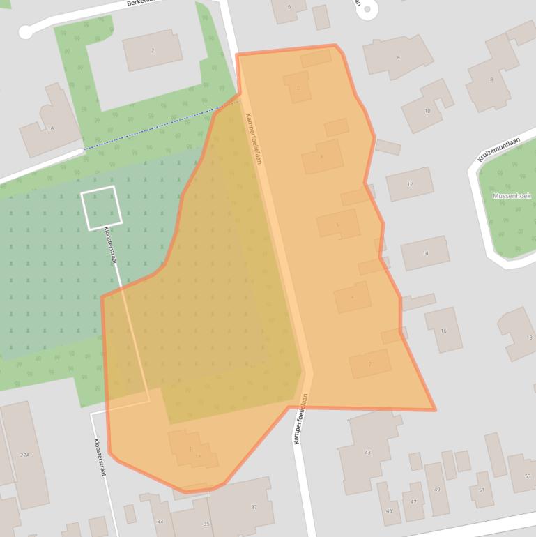 Kaart van postcodegebied 5175BL.