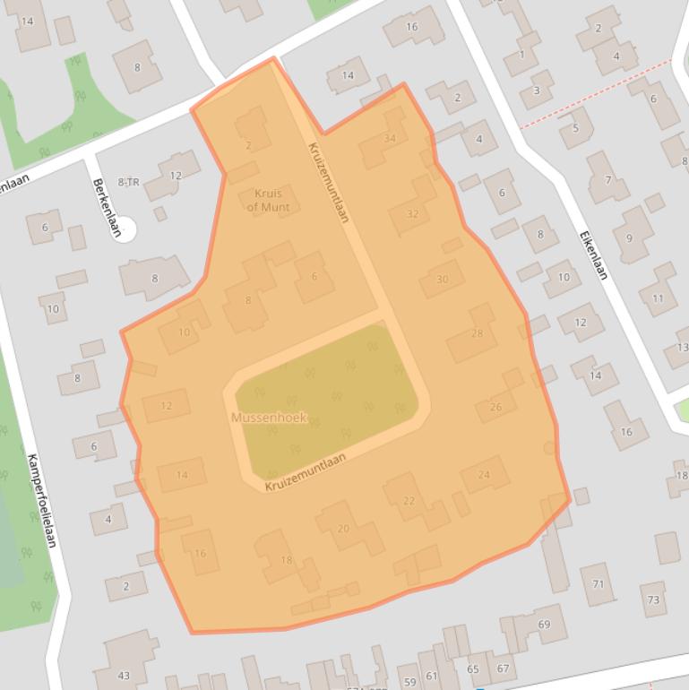 Kaart van postcodegebied 5175BN.