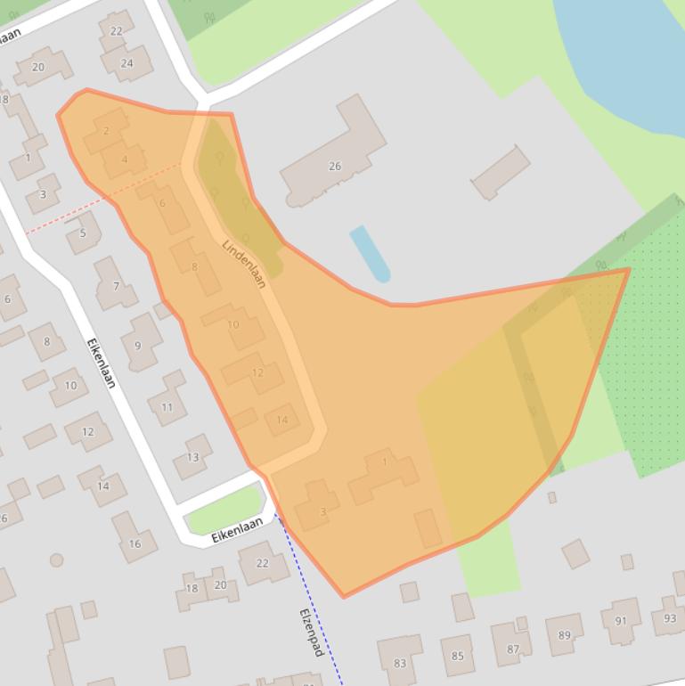 Kaart van postcodegebied 5175BW.