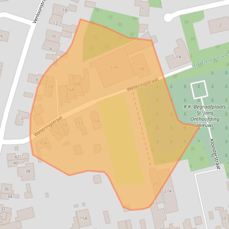 Kaart van postcodegebied 5175CA.