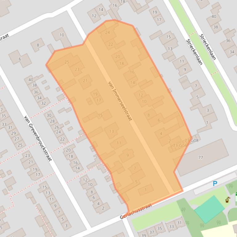 Kaart van postcodegebied 5175CH.