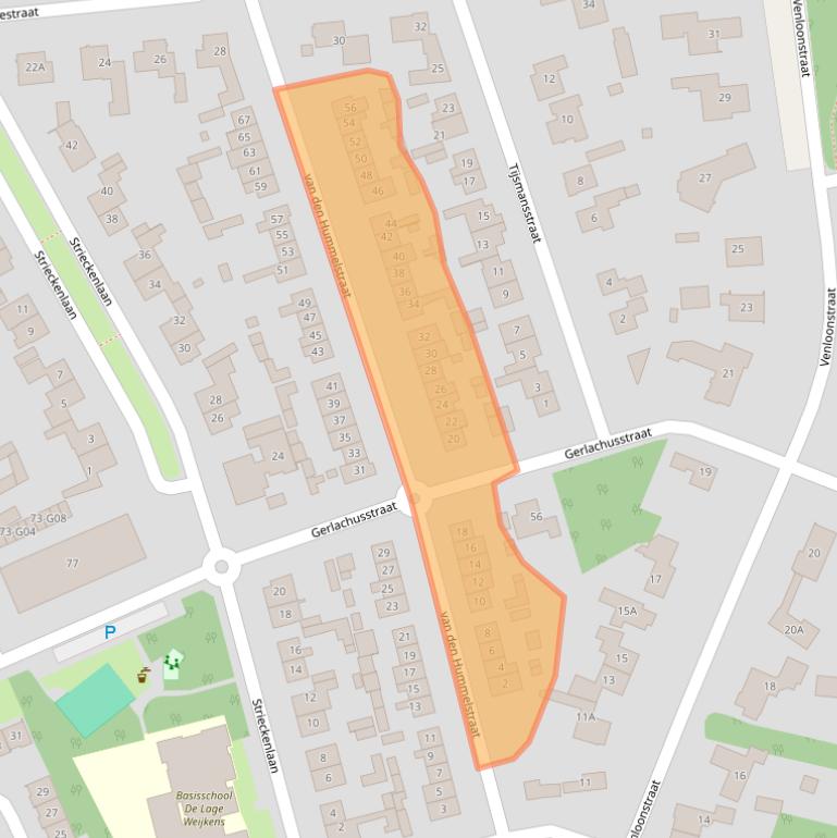 Kaart van postcodegebied 5175CM.