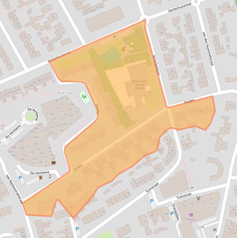 Kaart van postcodegebied 5175CP.