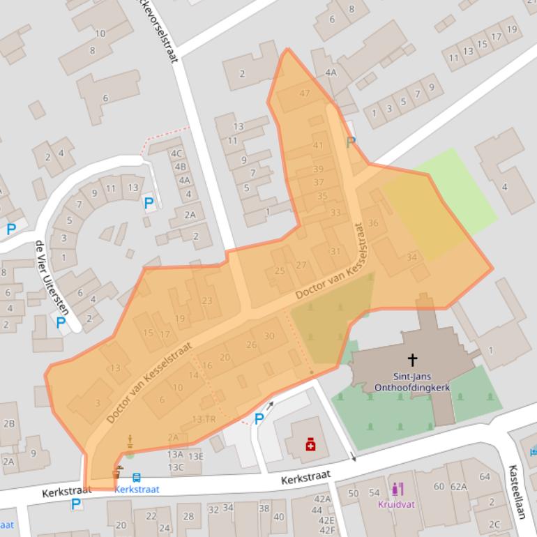 Kaart van postcodegebied 5175CS.