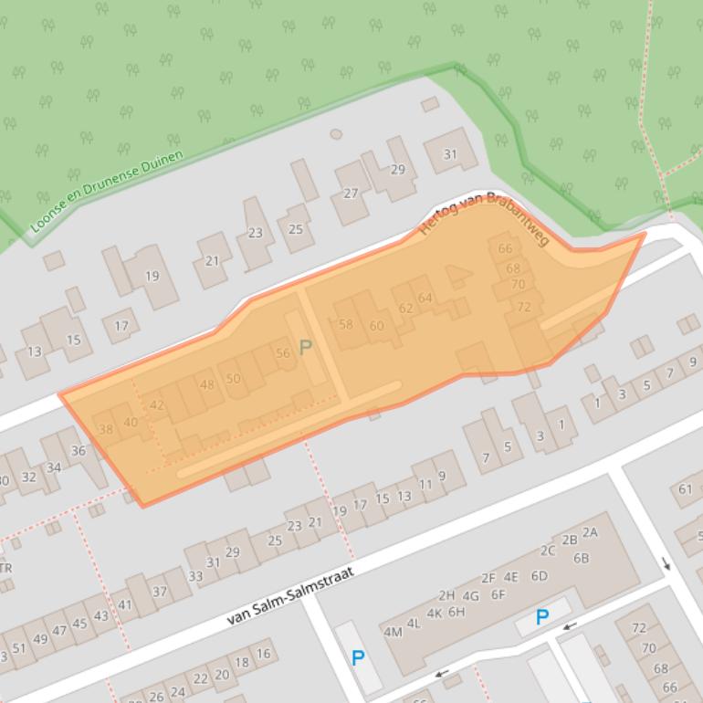 Kaart van postcodegebied 5175EC.