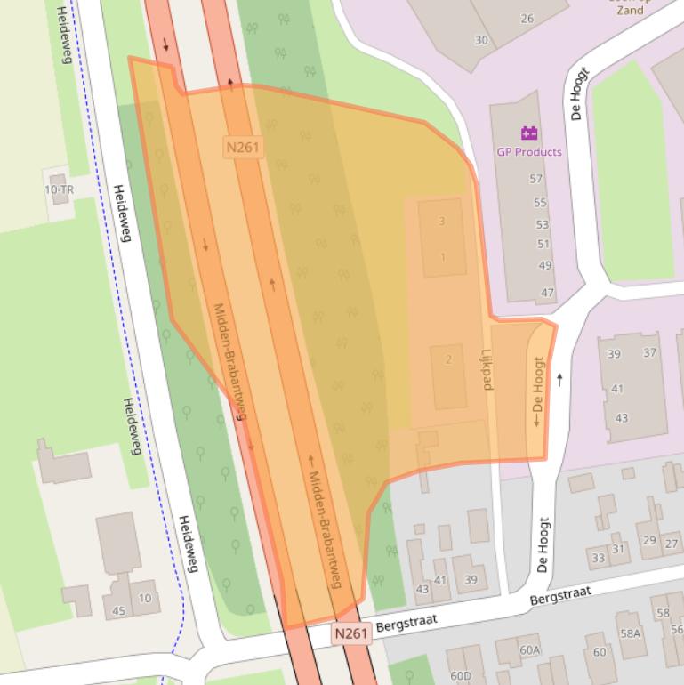 Kaart van postcodegebied 5175ED.