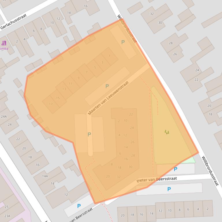 Kaart van postcodegebied 5175EW.
