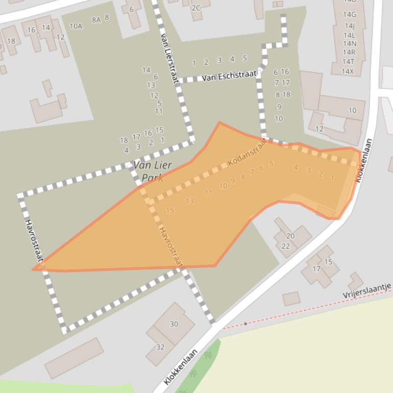 Kaart van postcodegebied 5175LA.