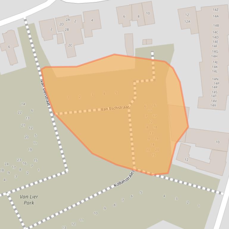 Kaart van postcodegebied 5175LB.